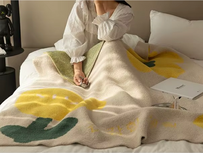 Cozy Fleece Sofa Throw Blanket