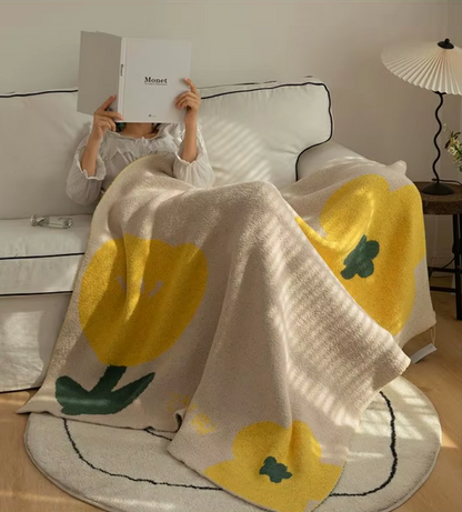 Cozy Fleece Sofa Throw Blanket