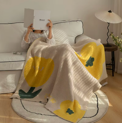 Cozy Fleece Sofa Throw Blanket