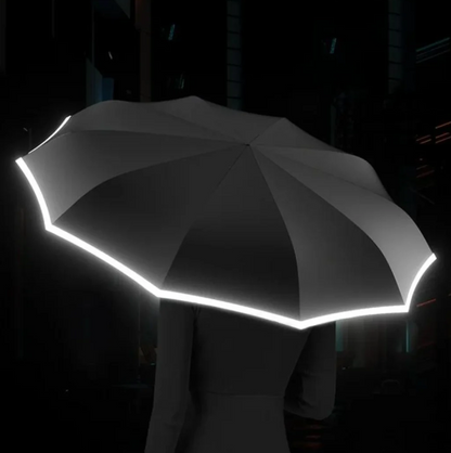Windproof Umbrella with Bright Reflective Strip