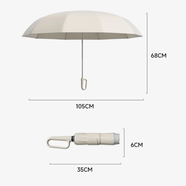 Windproof Umbrella with Bright Reflective Strip