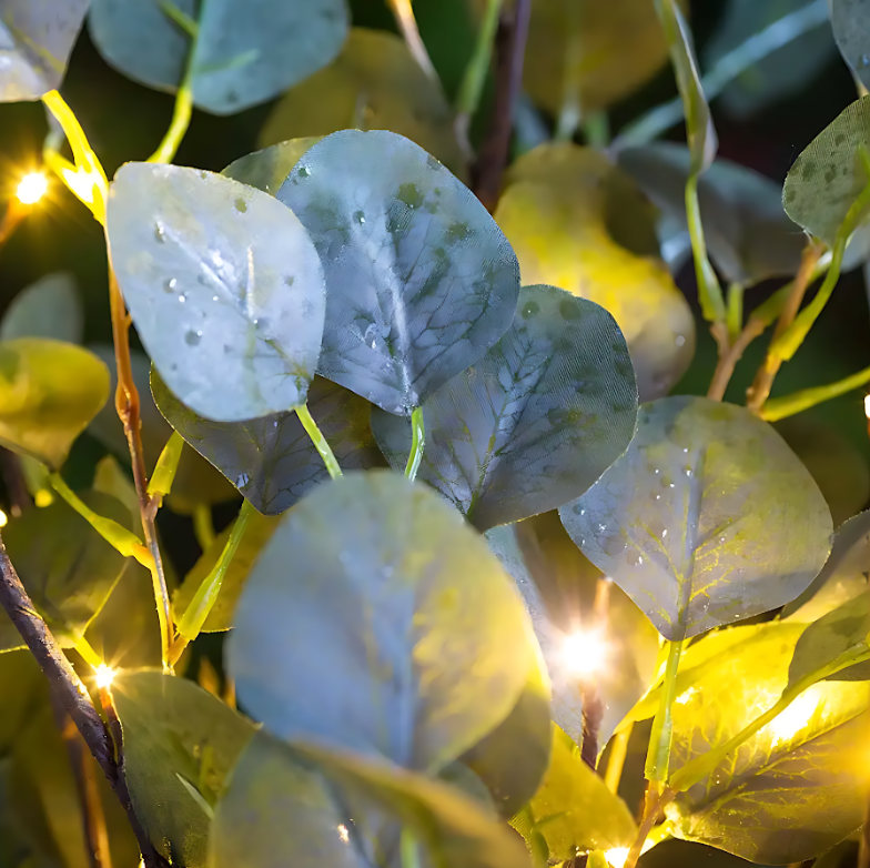 Easy LED Artificial Eucalyptus Garland Decor