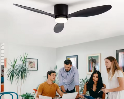 Stylish Ceiling Fan with LED Light and Remote