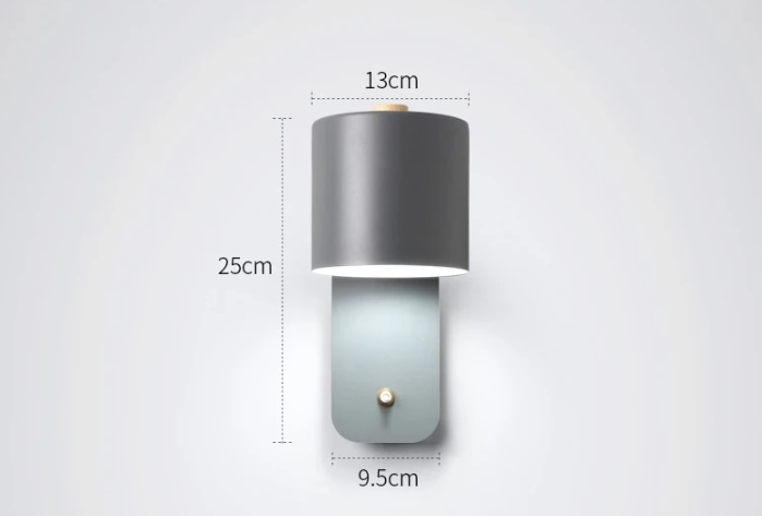 Stylish LED Wall Light with On/Off Switch for Home