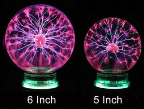 Colorful Plasma Globe Lamp Show