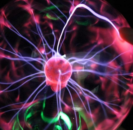 Colorful Plasma Globe Lamp Show