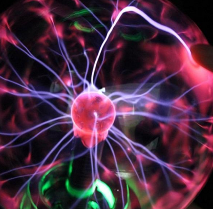 Colorful Plasma Globe Lamp Show