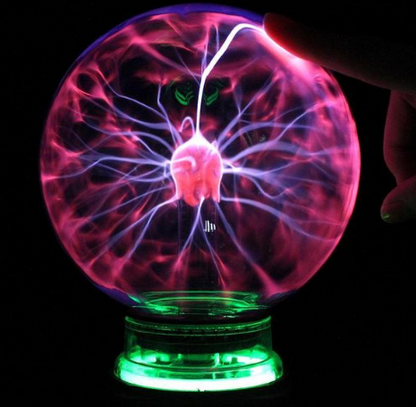 Colorful Plasma Globe Lamp Show