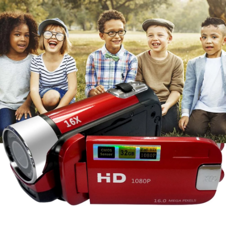 Compact 1080P HD Video Camera for Vlogging and Night Recording