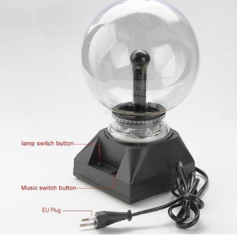 Colorful Plasma Globe Lamp Show