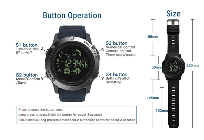 Tough Military Style Smartwatch