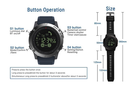 Tough Military Style Smartwatch