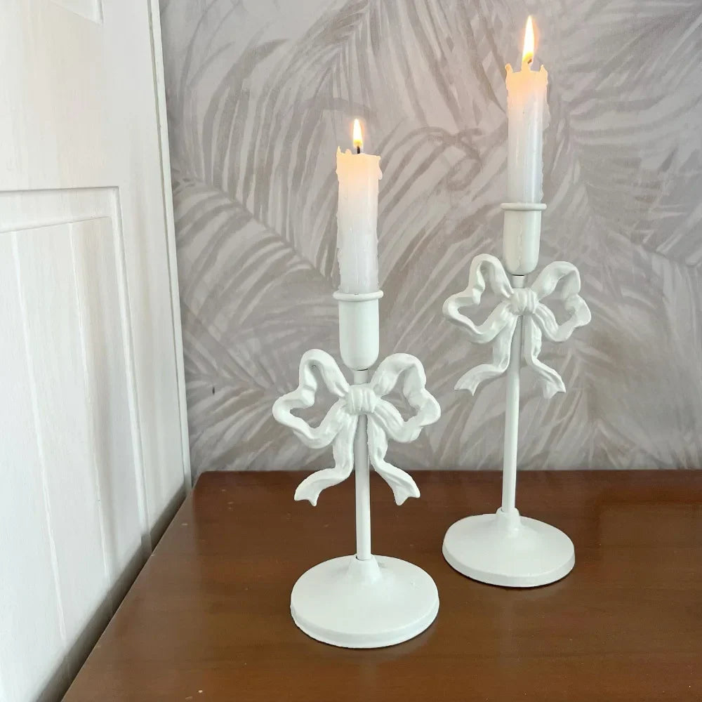 Rustic Metal Candle Lamp Holder