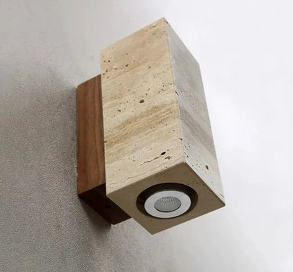 Natural Stone LED Wall Light Fixture