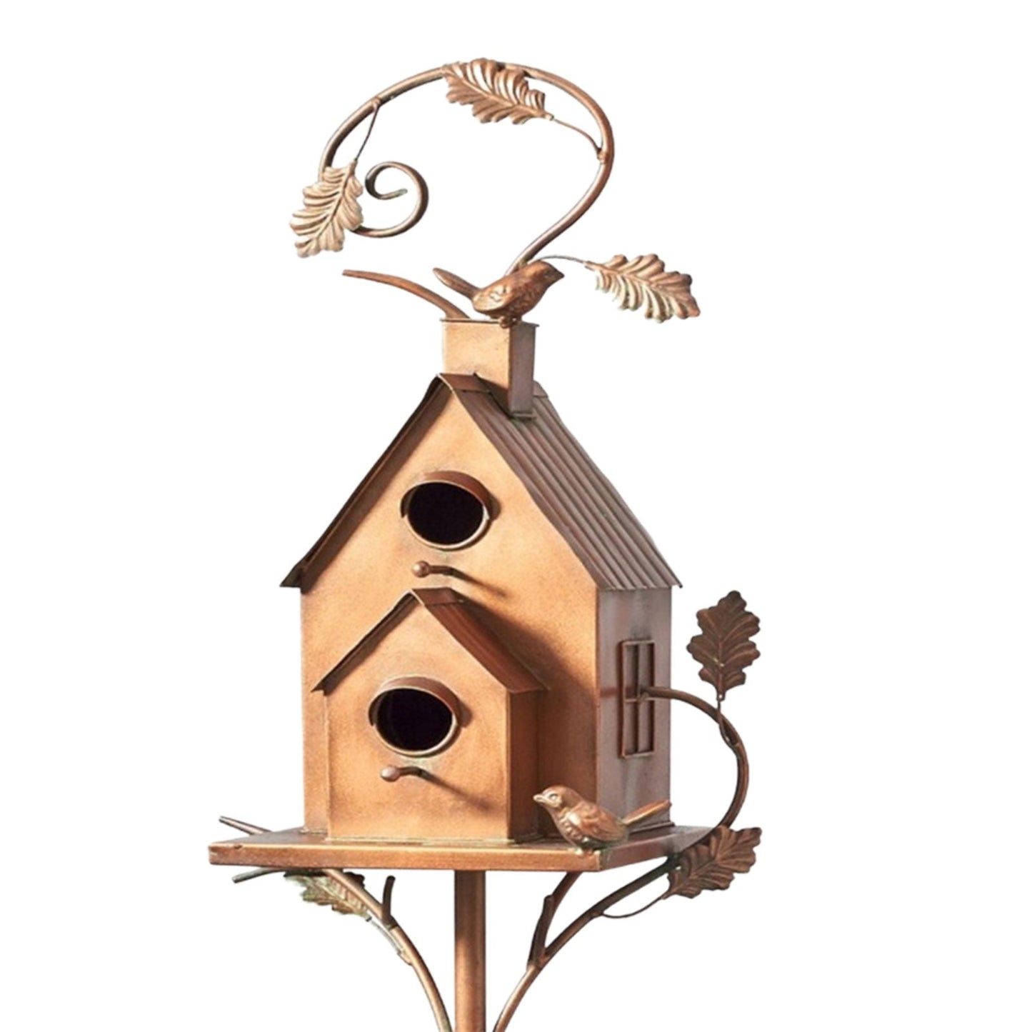 Colorful Metal Birdhouse Garden Ornament