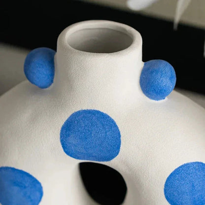 Unique Spotted Ceramic Vase