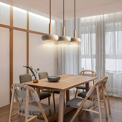 Befez | Elegant Stone Ceiling Lamp - Warm LED Pendant Light