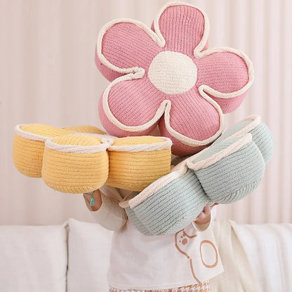 Soft Pink Floral Pillow Cushion - Befez