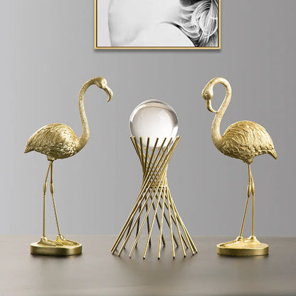 Stylish Pink Flamingo Home Decor Figure
