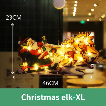 Colorful LED Christmas Window String Lights