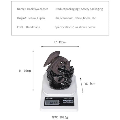 Unique Dragon Ceramic Incense Burner for Home Decor