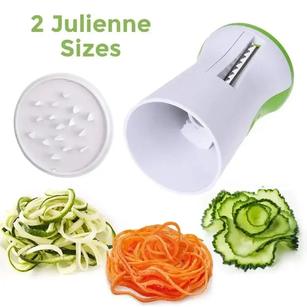 Easy Veggie Spiralizer | Manual Cheese Cutter | Stainless Steel