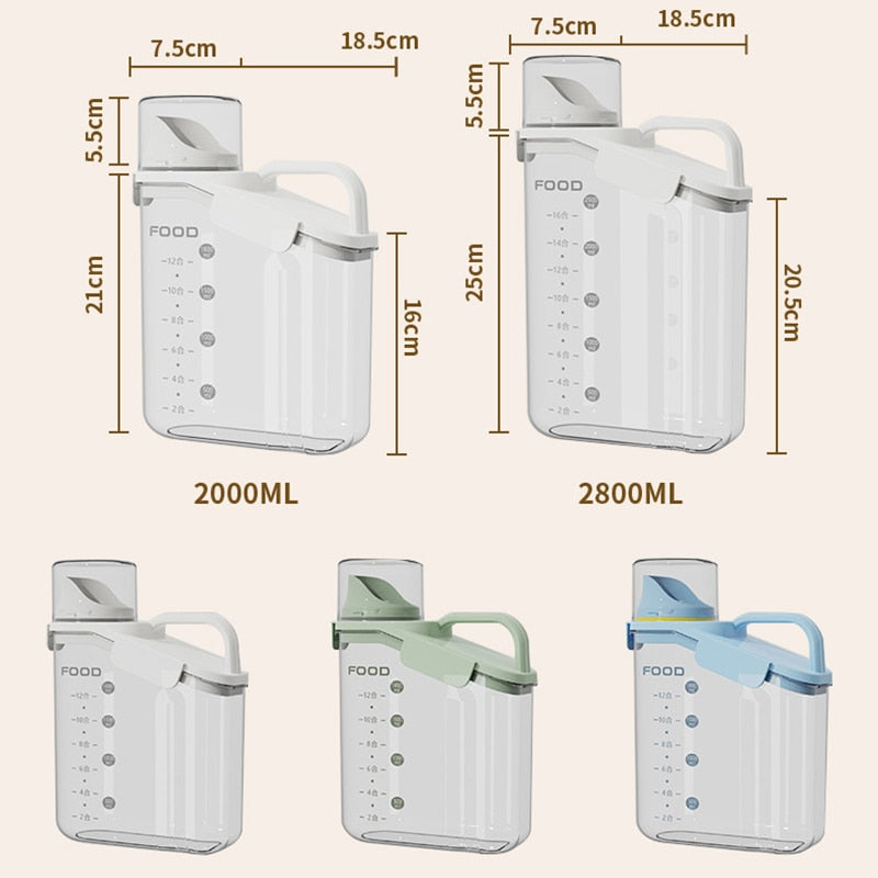 Clear Measuring Kitchen Storage Container