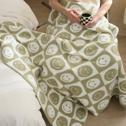 Colorful Plaid Throw Blanket
