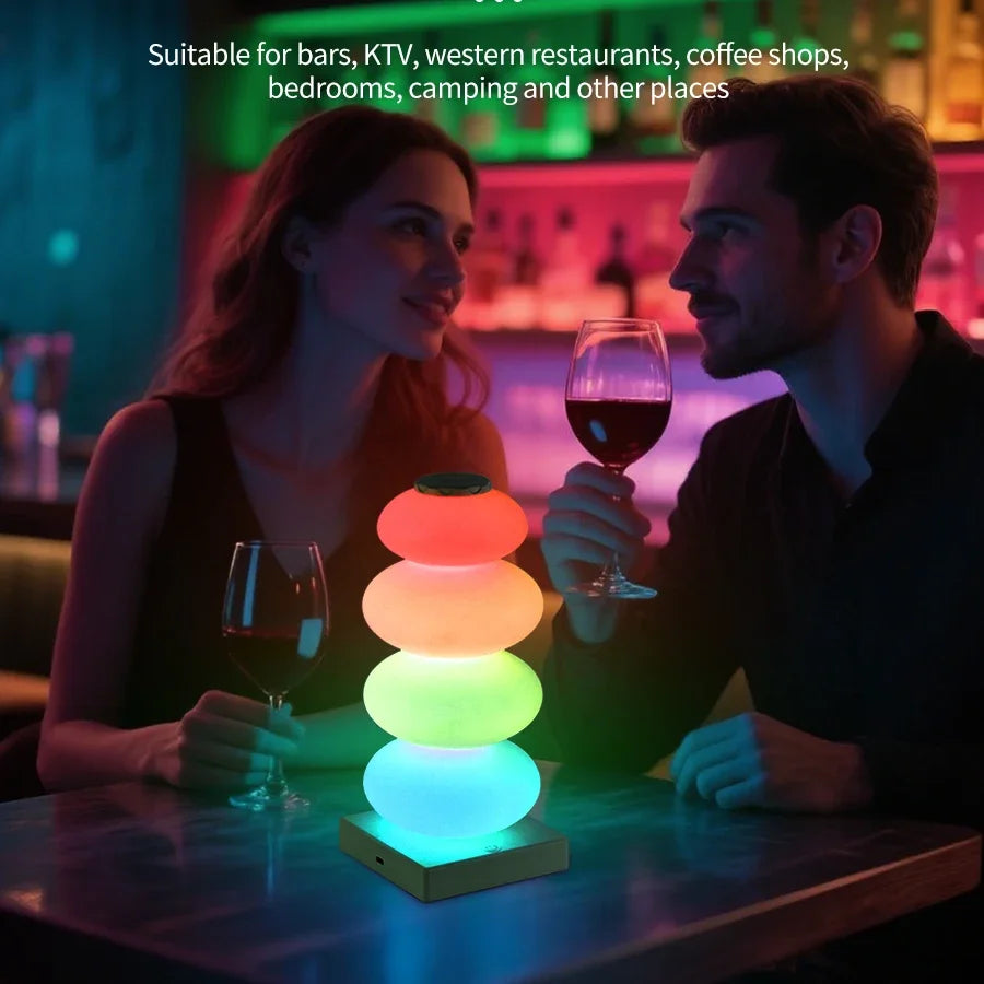 Colorful LED Desk Lamp with Dimmer and USB Port