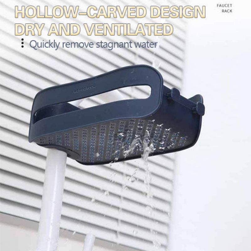 Space Saving Sink Caddy Sponge Holder Rack
