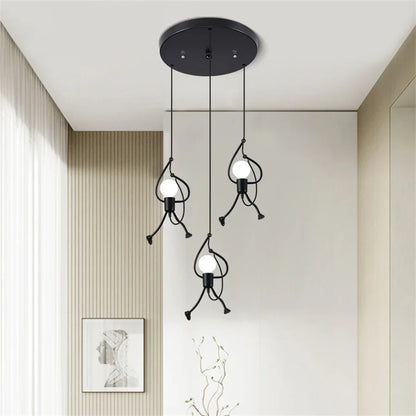 Vintage Metal Superhero Ceiling Light