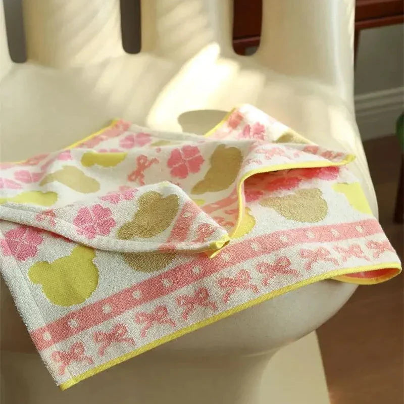 Adorable Teddy Bear Soft Cotton Towels
