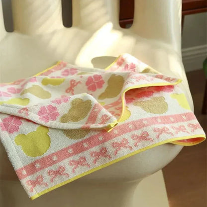 Adorable Teddy Bear Soft Cotton Towels