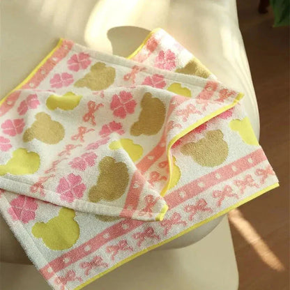 Adorable Teddy Bear Soft Cotton Towels