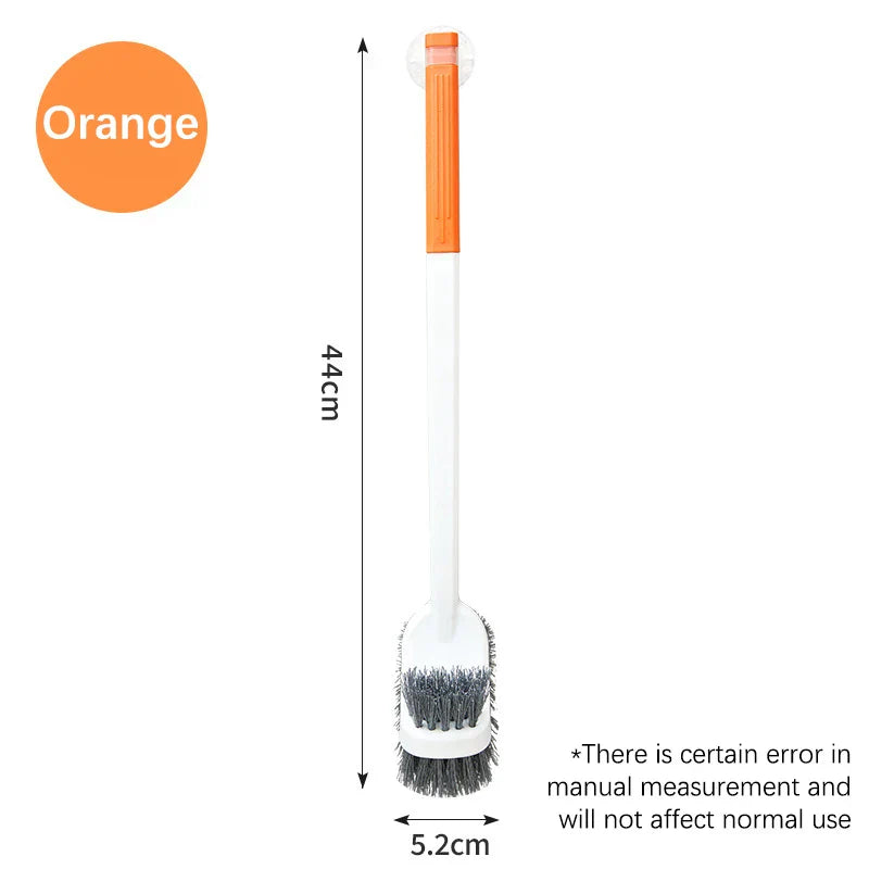 Compact Double Sided Toilet Brush with Long Handle