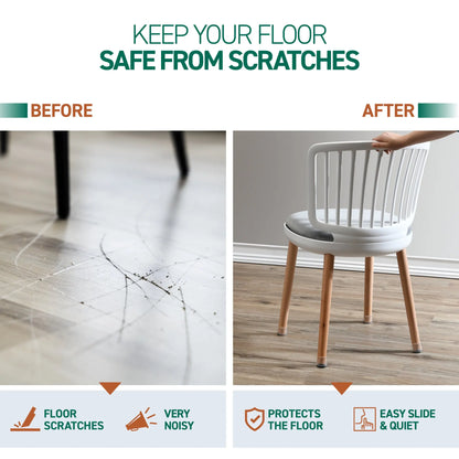 Soft Silicone Chair Leg Floor Pad Protector