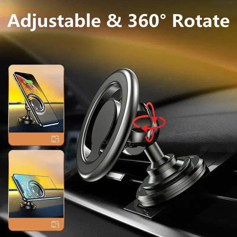Easy Mount Magnetic Car Phone Holder 360° Rotation