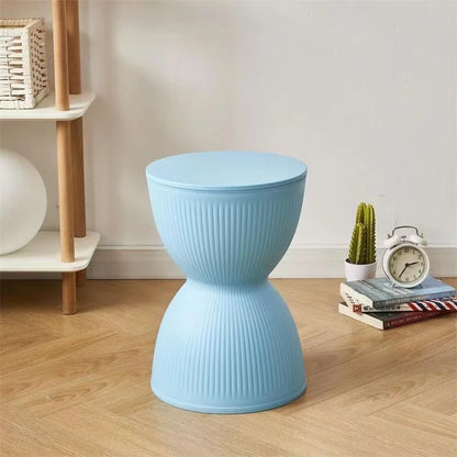 Modern Slim Side Table with Unique Hourglass Shape