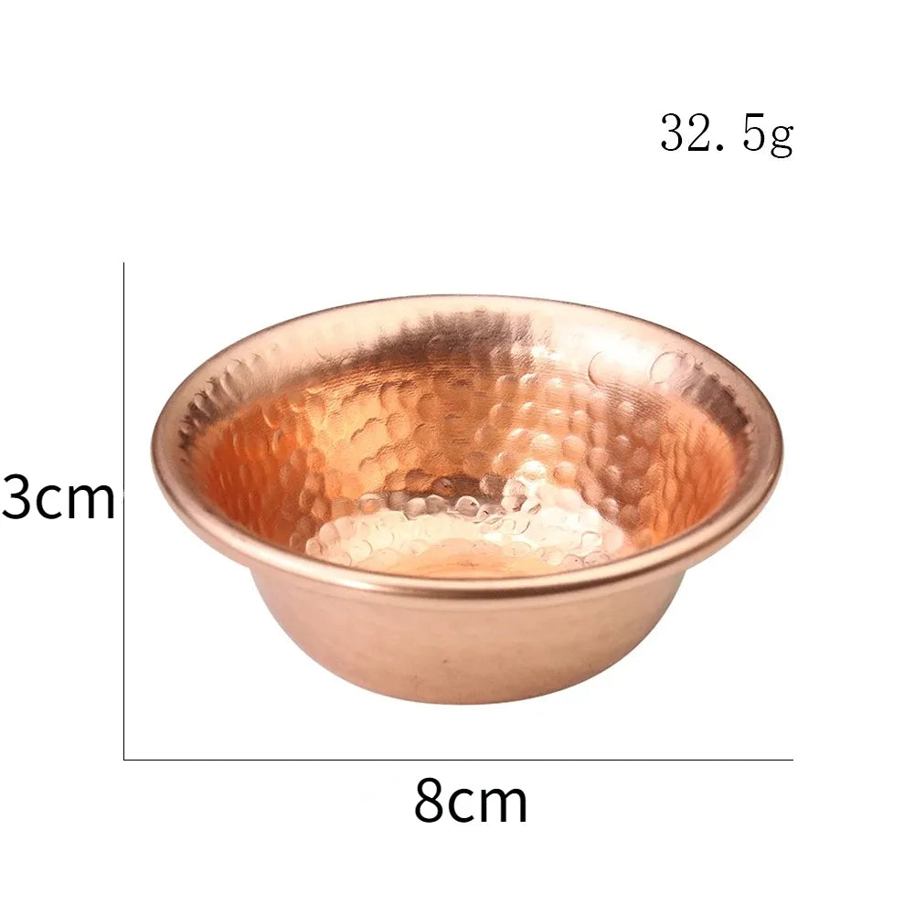 Traditional Copper Buddha Water Bowl Handmade for Meditation