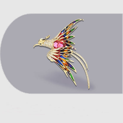 Vibrant Bird Pin Badge