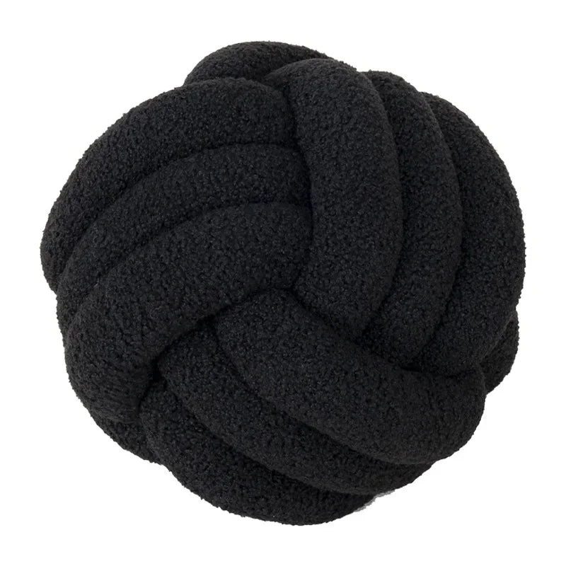 Textured Rope Knot Decor Pillow