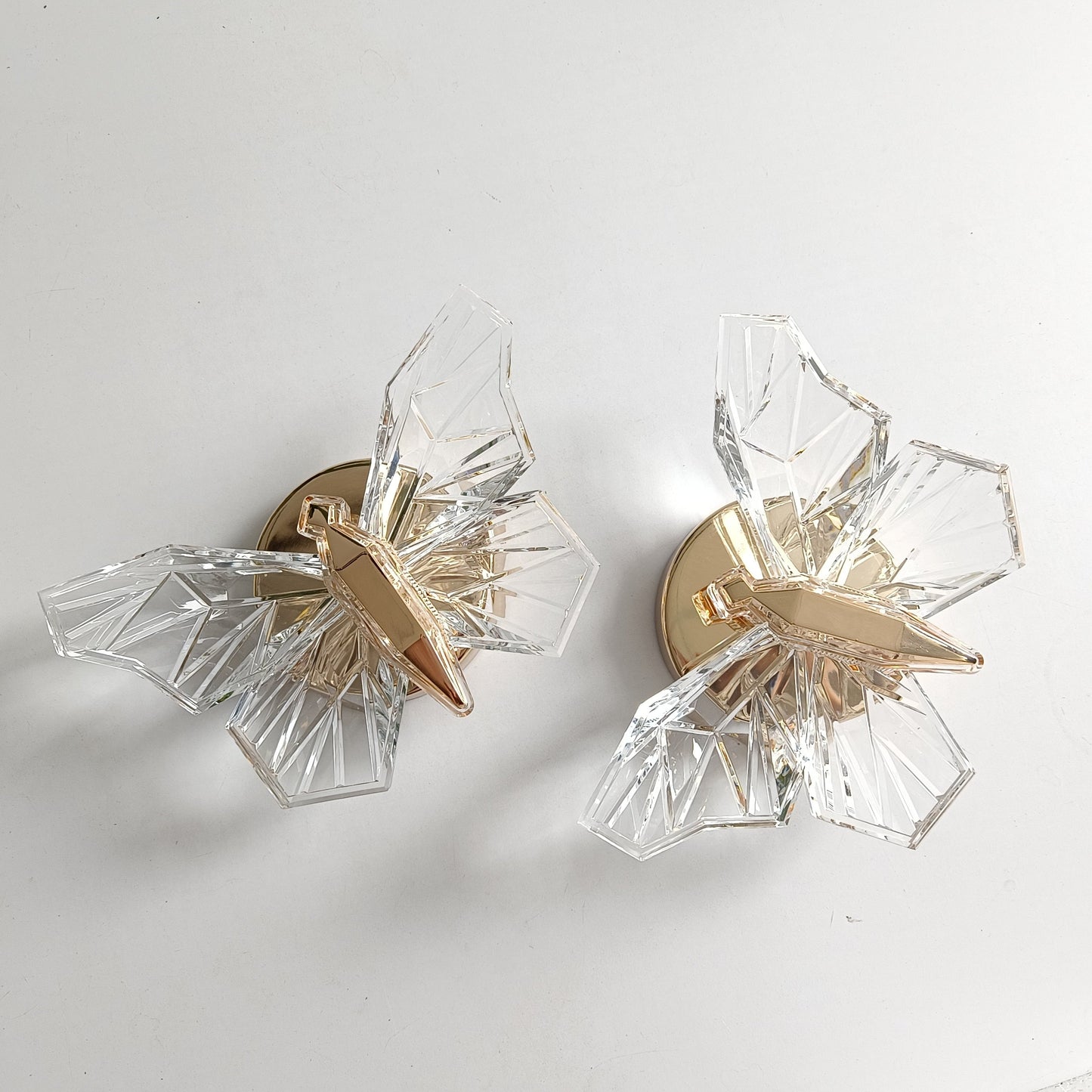 Simple White Butterfly Wall Light