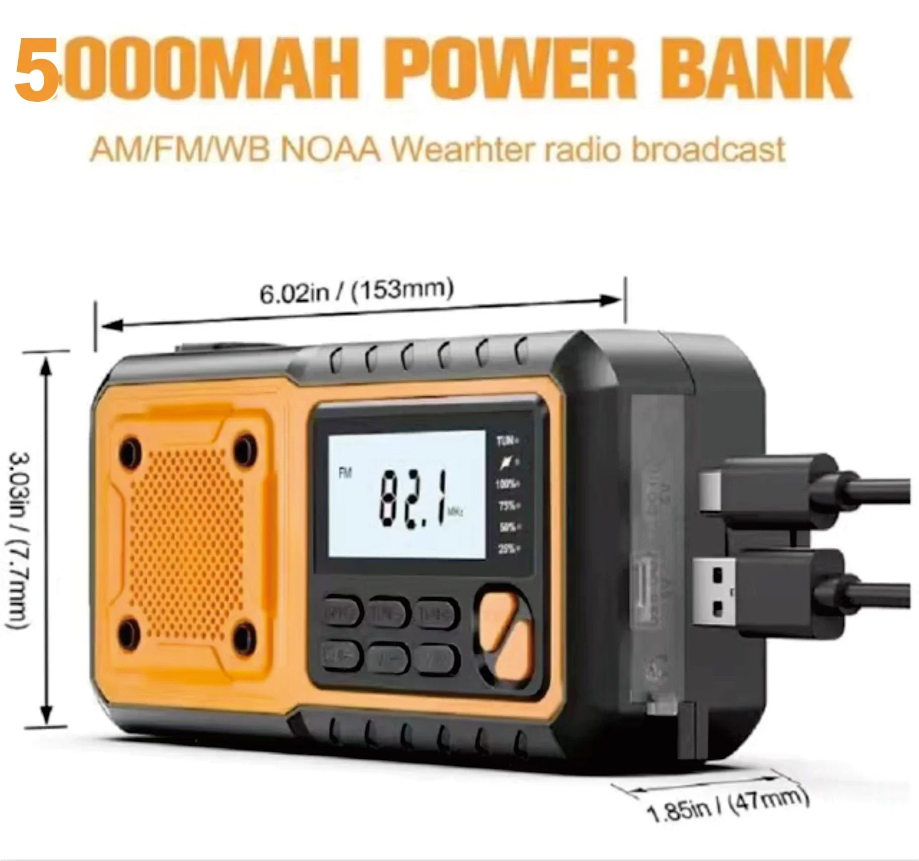 Portable FM AM Crisis Radio for Emergency News - Befez