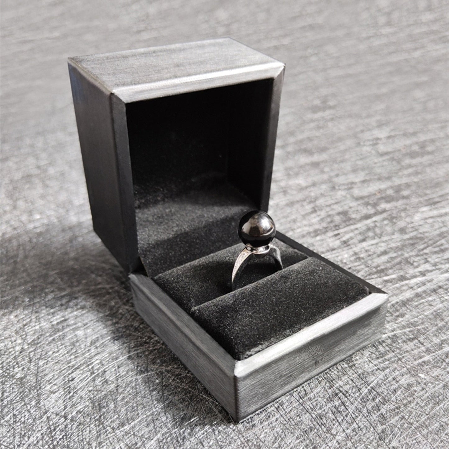 Covert Black Onyx Secret Blade Ring