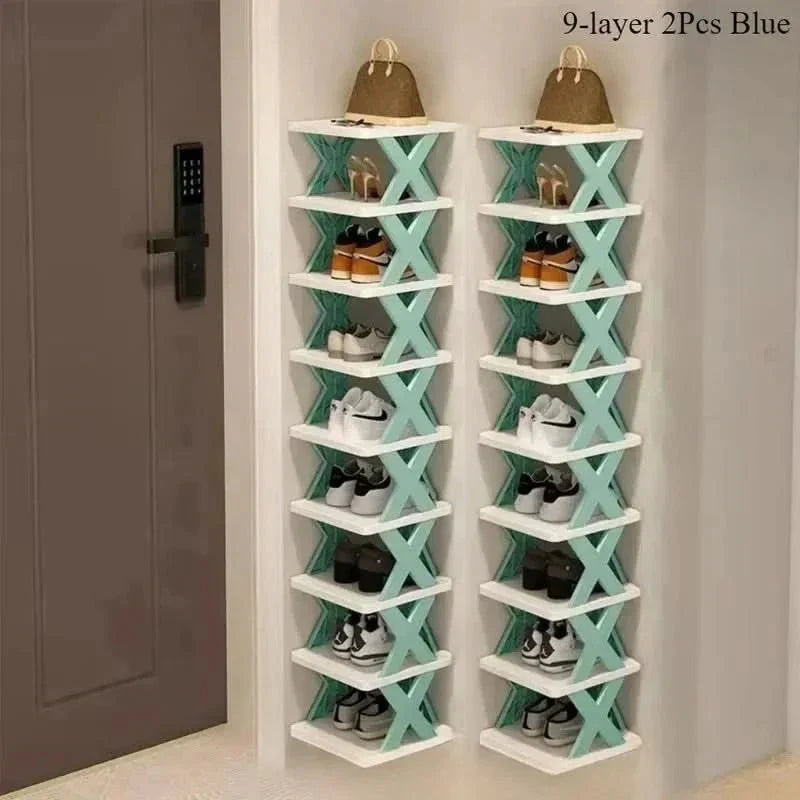 Space Saving Stackable Shoe Rack Organizer
