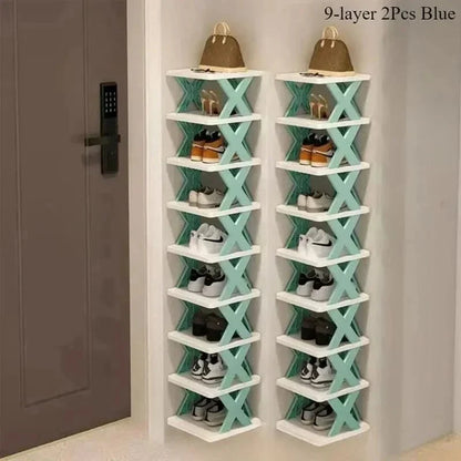 Space Saving Stackable Shoe Rack Organizer