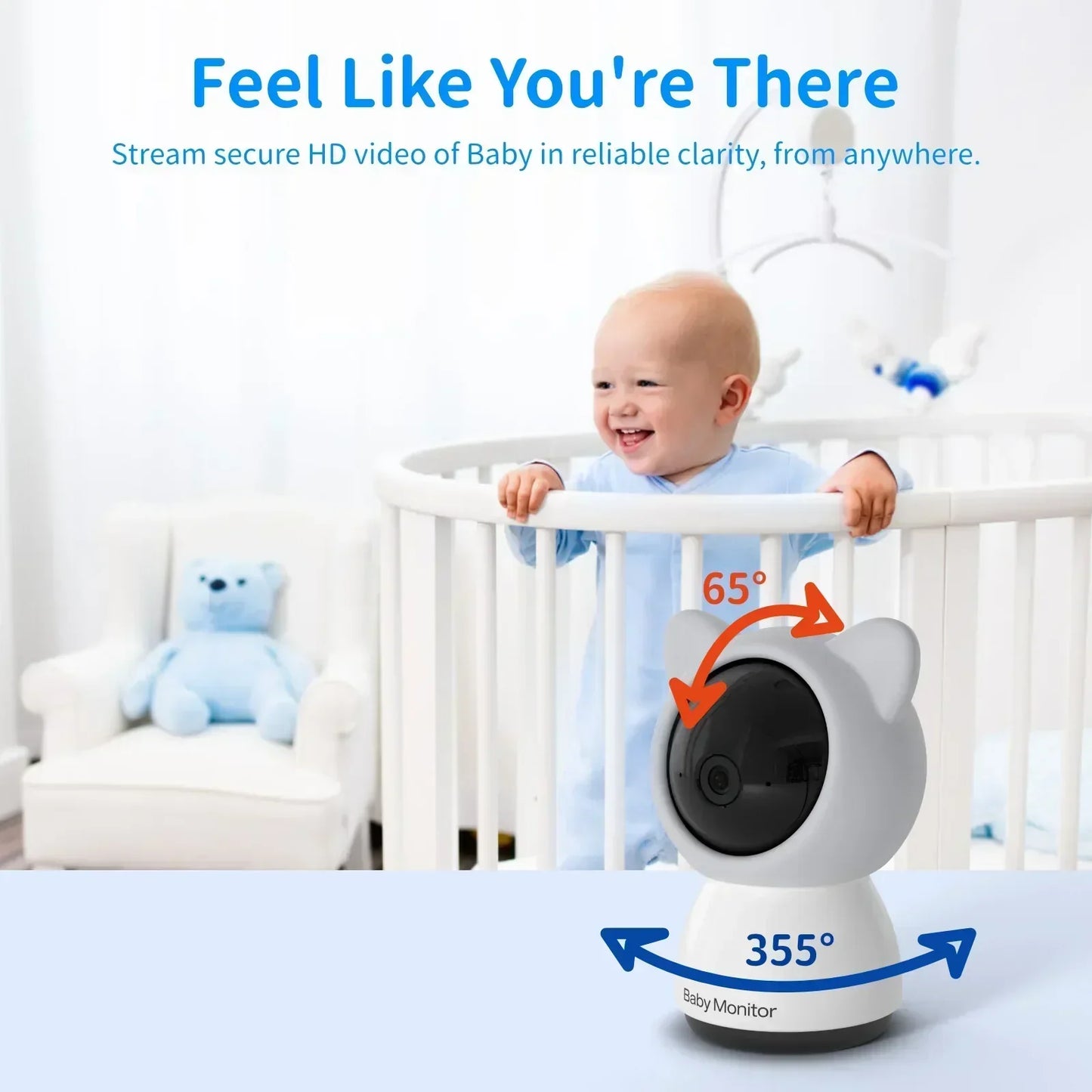 Befez Baby Video Monitor with Clear HD Display
