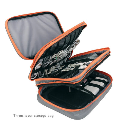 Premium Electronics Case 3-Layer Cable Organizer Bag
