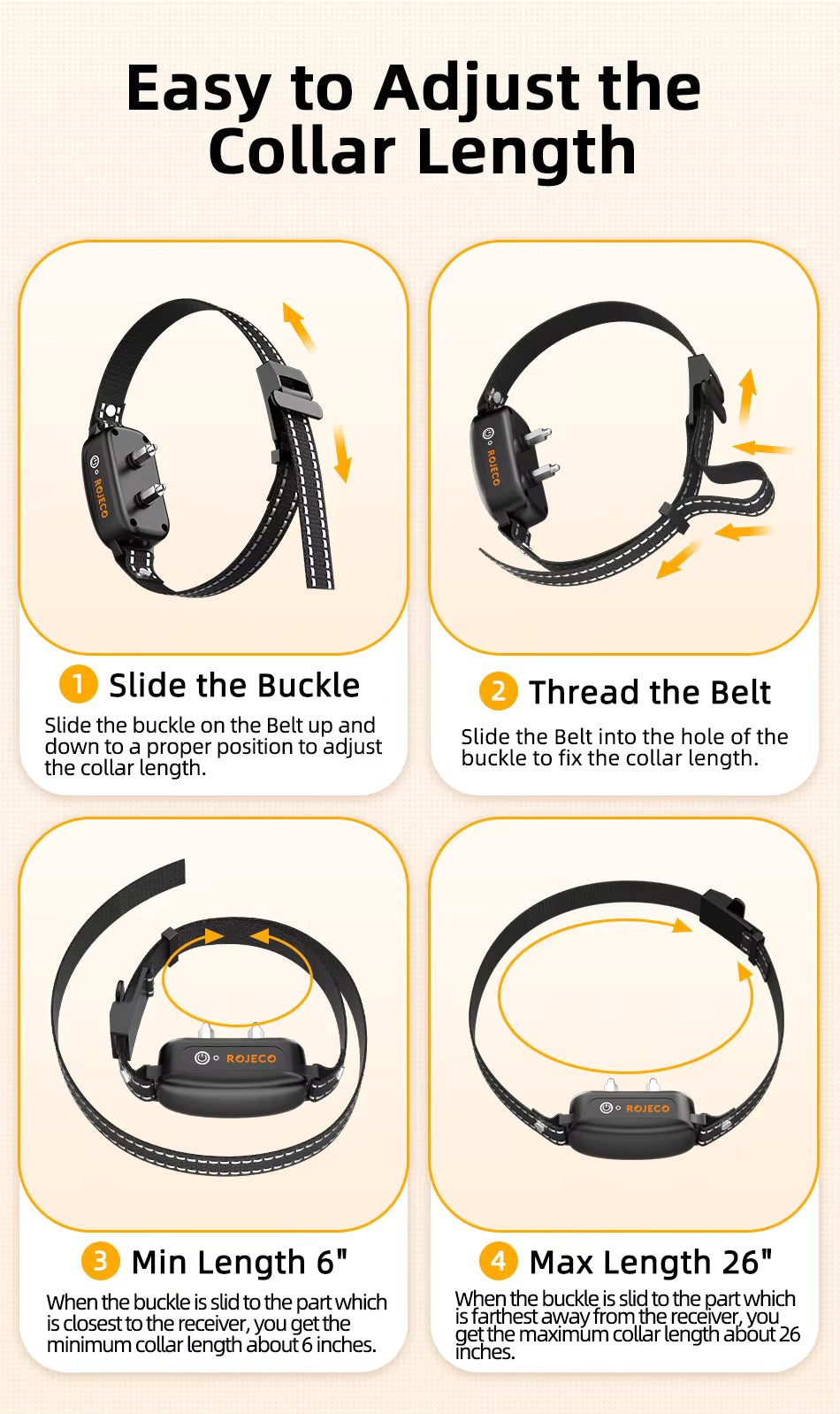 Waterproof Rechargeable Dog Training Collar with Remote