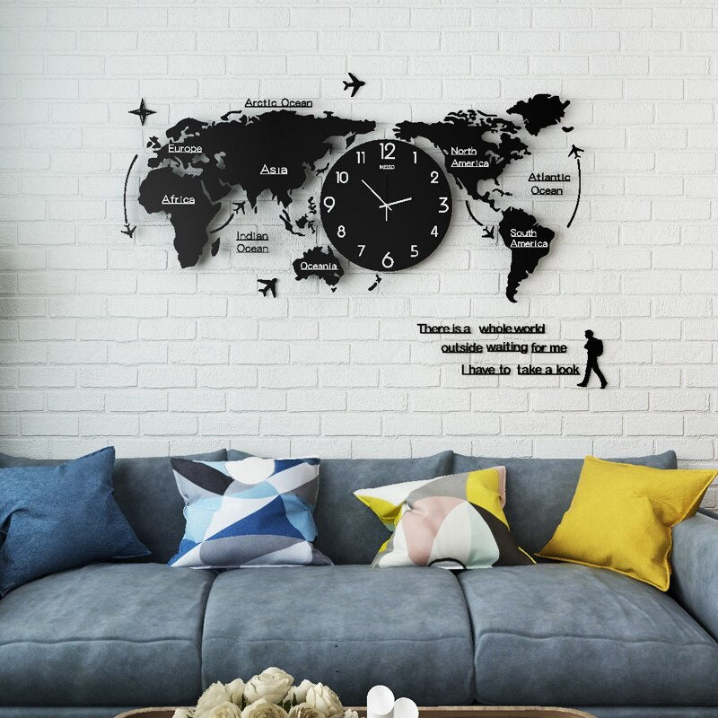 Colorful Modern 3D Wall Clock Kit
